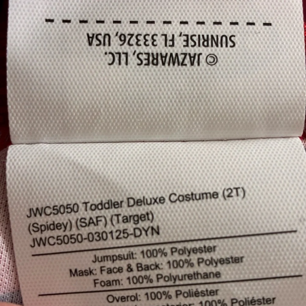NWT Marvel Spidey Muscle Costume – Toddler Size 2T - Picture 10 of 14